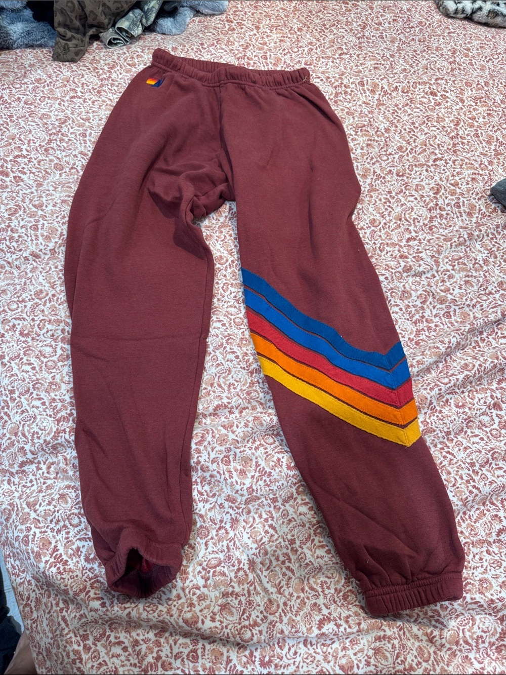 Brick red joggers